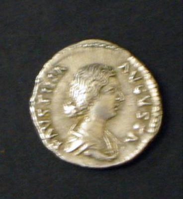 Appraisal: A FAUSTINA JUNIOR DENARIUS with Fecunditas on reverse