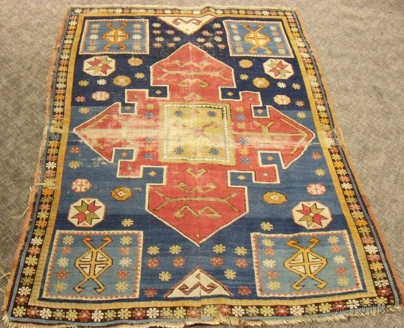 Appraisal: South Caucasian Rug th century ft in x ft in