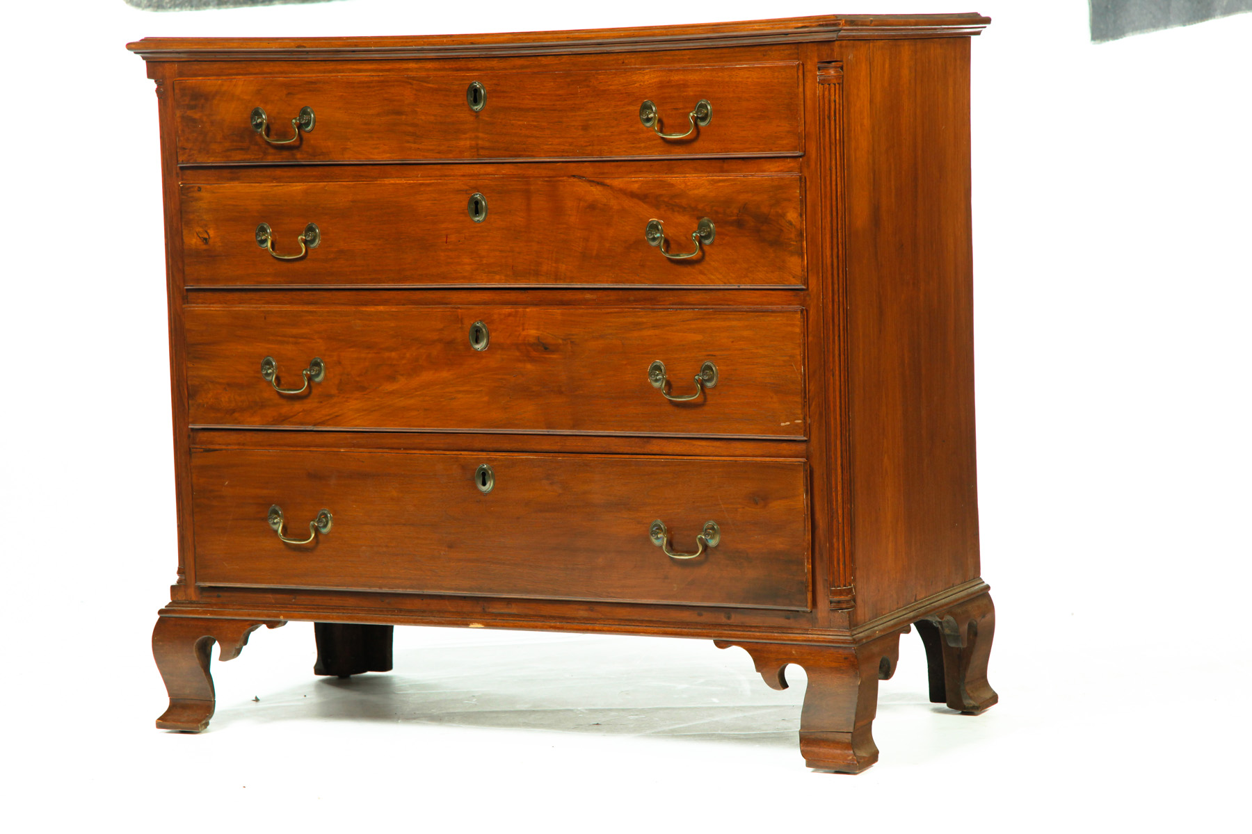 Appraisal: FOUR-DRAWER CHIPPENDALE DESK American th quarter- th century Mahogany case