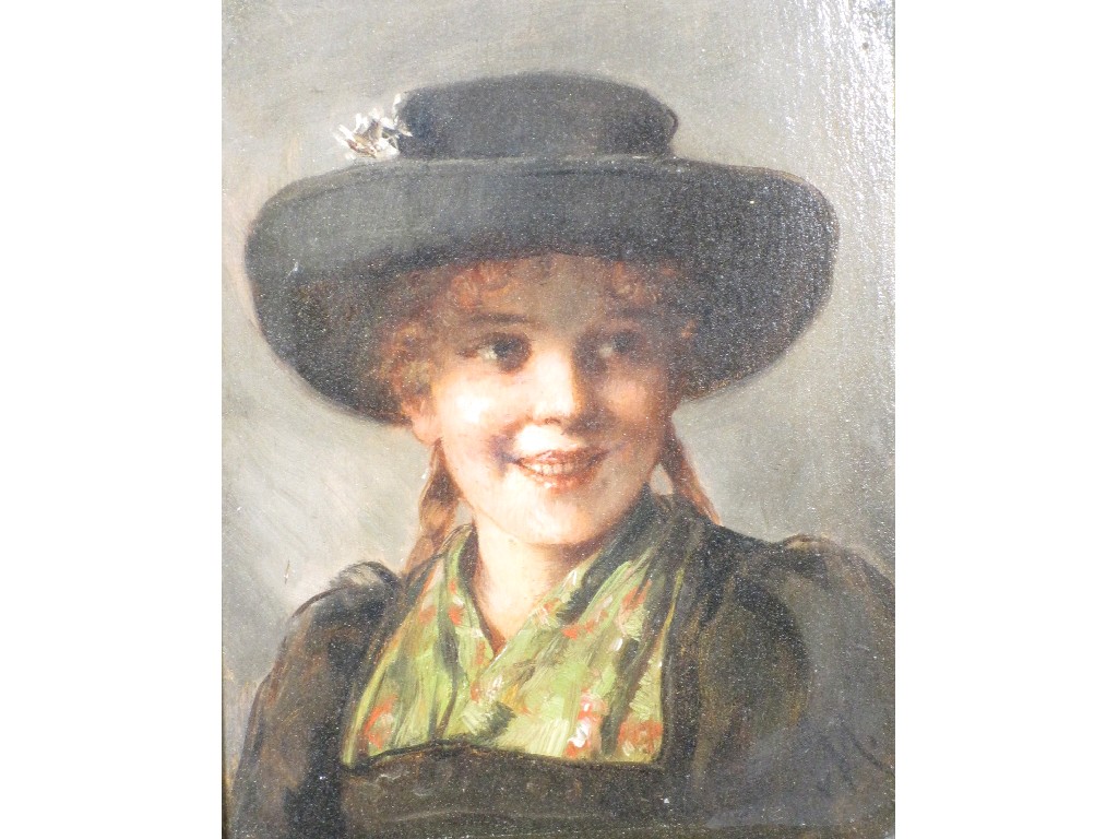 Appraisal: EMMA VON MULLER - Portrait of a Girl in a