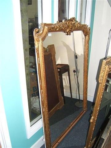 Appraisal: A th Century gilt framed over mantel mirror with scrolling