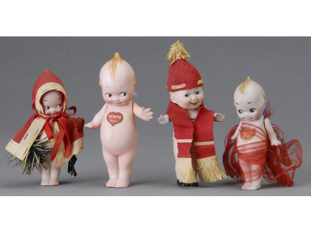 Appraisal: Lot Three Kewpies and Sonny Ca includes three German standing