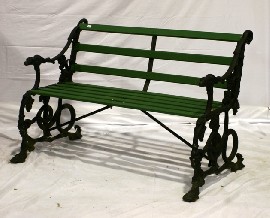 Appraisal: A Victorian cast iron bench