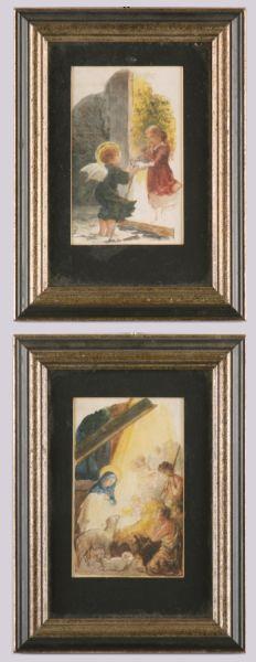 Appraisal: Elliott Daingerfield NC NY - Two Works two charming watercolor