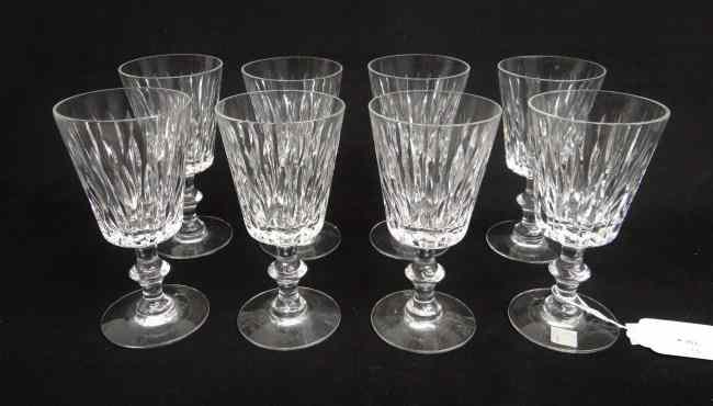 Appraisal: Set of eight Hawks Mallory goblets '' Ht one has