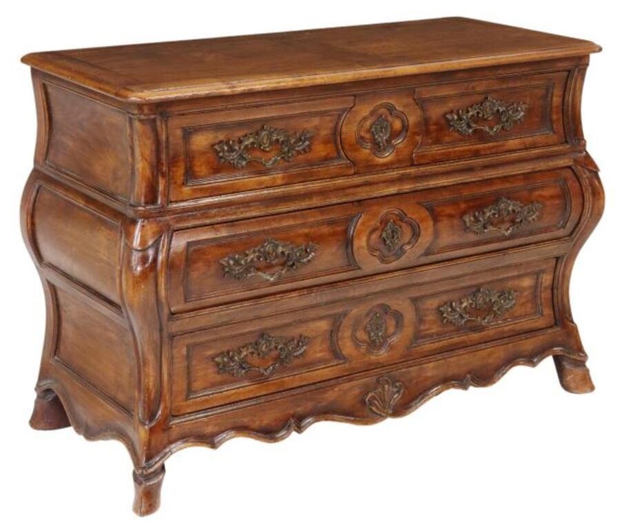 Appraisal: French Louis XV style bombe commode likely fashioned from antique