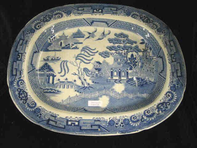 Appraisal: Blue Willow Ironstone Platter