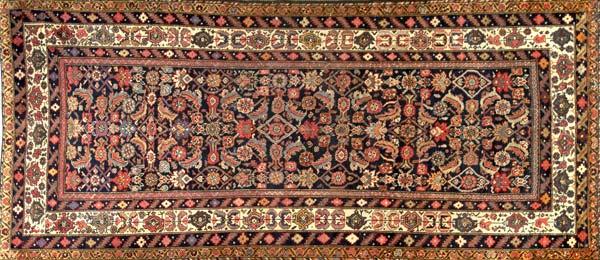 Appraisal: NORTHWEST PERSIAN Runner in a large multicolored herati floral pattern