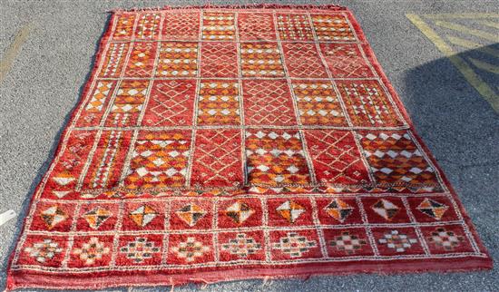 Appraisal: Sale Lot A Moroccan Wool Rug feet inches x feet