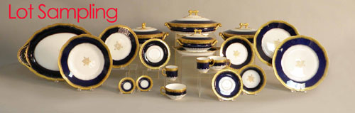 Appraisal: Limoges porcelain dinner service