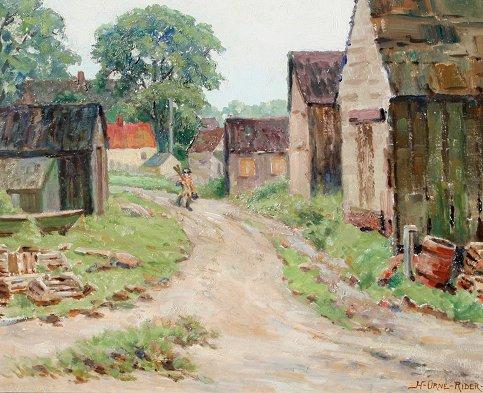 Appraisal: RIDER Henry Orne American - ''A Lane in Lansville Between