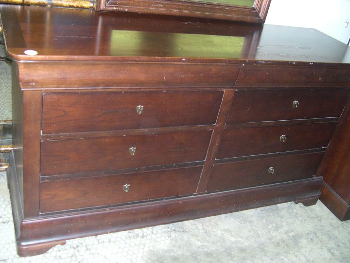 Appraisal: Five-Piece Stained Mahogany Late Classical-Style Suite of Bedroom Furniture consisting