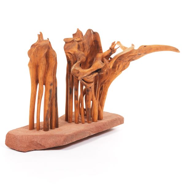 Appraisal: RAY MUNIAK AMERICAN CONTEMPORARY x x Teak Root Sculpture Two