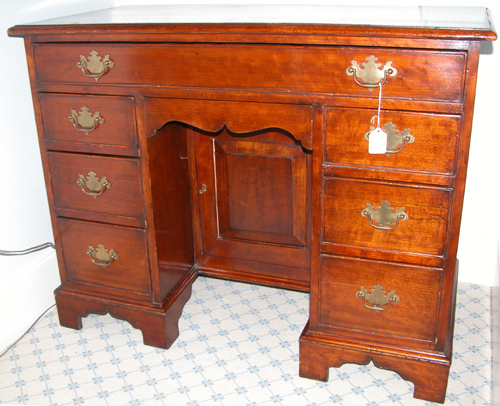 Appraisal: Chippendale Style Mahogany Desk with Drawers and a raised panel