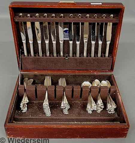 Appraisal: Sterling silver flatware service by Wallace in the Grande Baroque