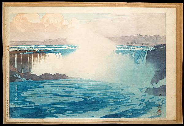 Appraisal: Hiroshi Yoshida - Niagara Falls From the United States series