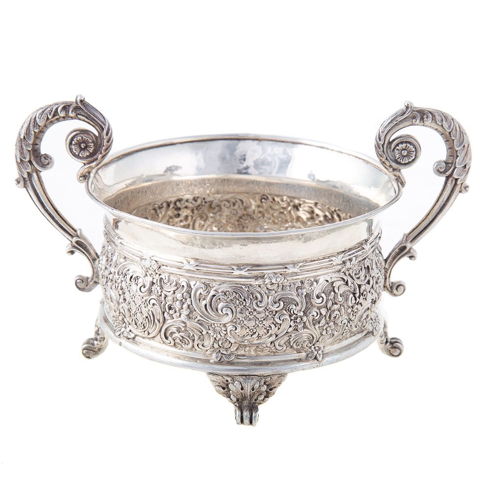 Appraisal: Tiffany Co Sterling Sugar Bowl - date mark pattern circular