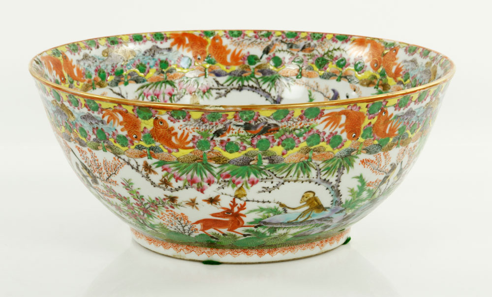 Appraisal: - th C Chinese Bowl th century Chinese bowl decorated