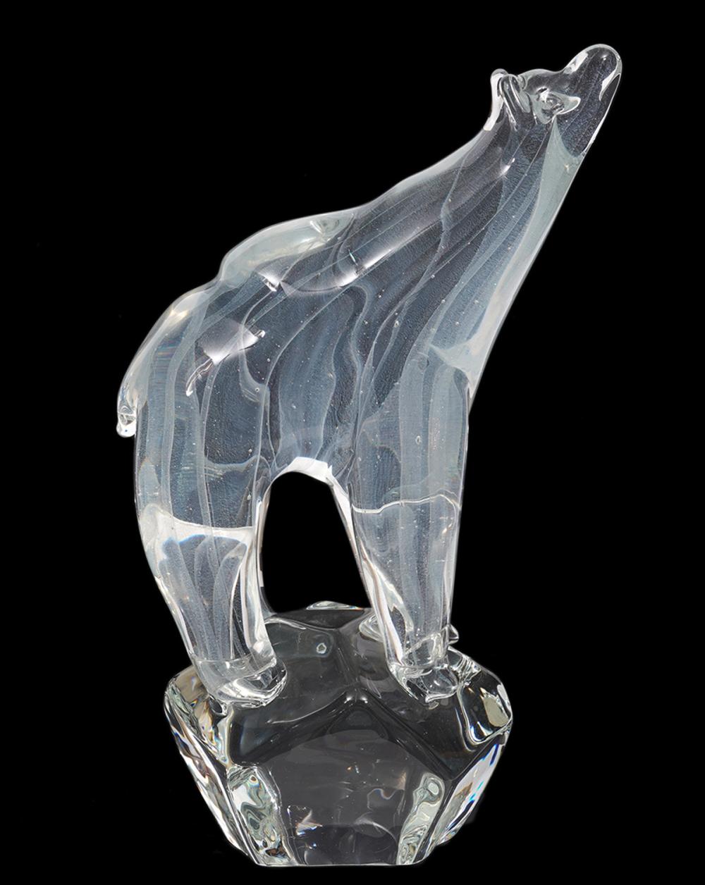 Appraisal: LICIO ZANETTI MURANO GLASS POLAR BEARLicio Zanetti Italy Late th