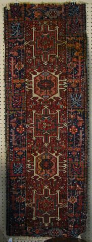 Appraisal: Vintage Oriental Rug Small Runner ' x ' circa 's