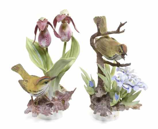 Appraisal: A Pair of Royal Worcester Dorothy Doughty Birds Oven Birds