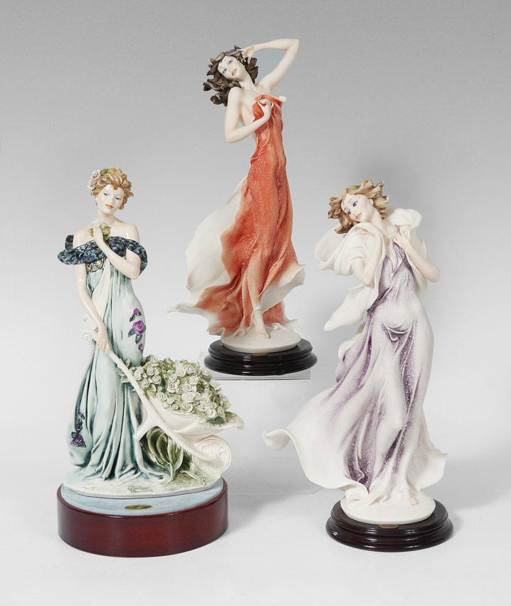 Appraisal: GIUSEPPE ARMANI FLORENCE SCULTURE d'ARTE FIGURINES To include SUMMER HAZE