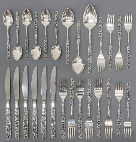 Appraisal: lot of American sterling silver flatware service Oneida in the