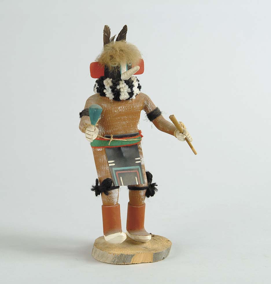 Appraisal: TWO HOPI KACHINA DOLLS th Century One by Kikopelli by