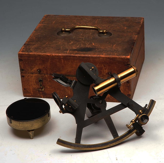 Appraisal: A SEXTANT by Spencer Browning Rust London contained within a