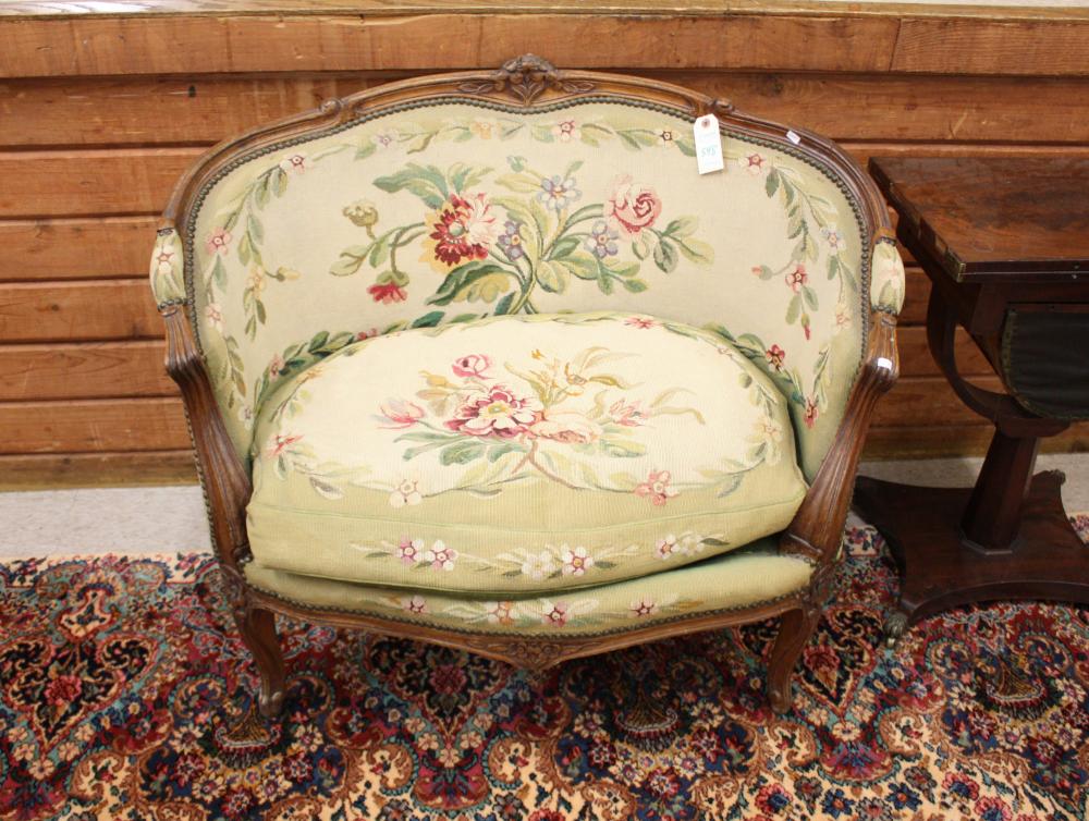 Appraisal: LOUIS XV STYLE MARQUISE French early th century having a