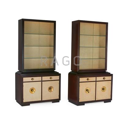 Appraisal: PAUL FRANKL - JOHNSON FURNITURE CO Pair of cabinets Grand