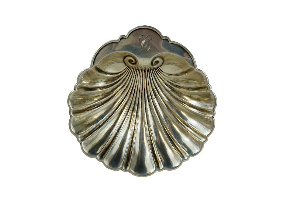 Appraisal: Sterling Silver Shell Sterling Silver Shell Form Dish Sterling Silver