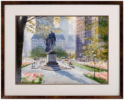 Appraisal: Bogomir Bogdanovic watercolor New York born titled on label verso