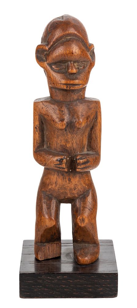 Appraisal: A HARDWOOD BEMBE FIGURE CONGO A HARDWOOD BEMBE FIGURE CONGO