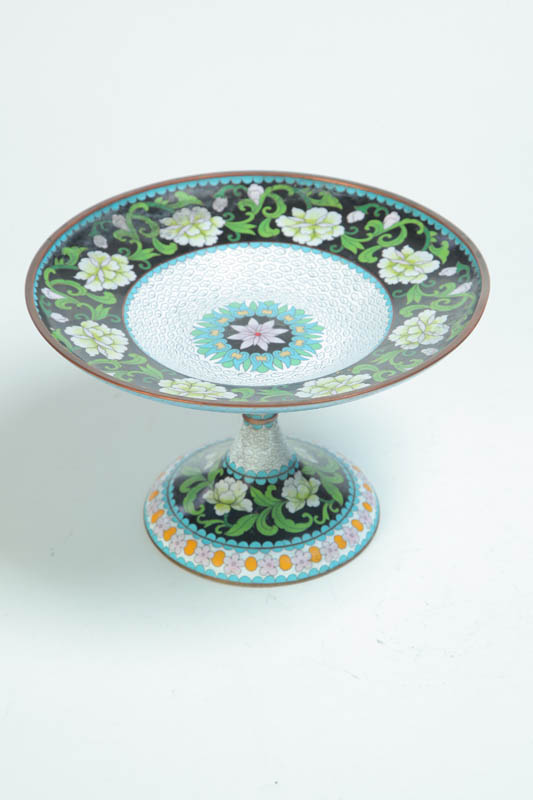 Appraisal: CLOISONNE COMPOTE China early th century Made for the French