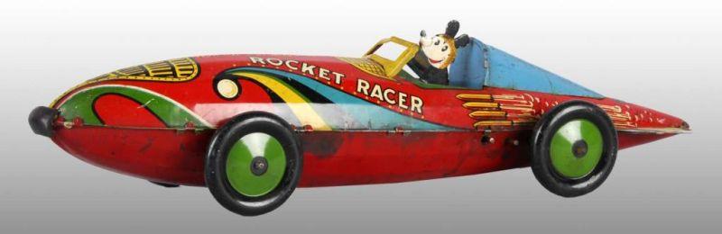 Appraisal: Walt Disney Marx Mickey Mouse Rocket Racer Car Description Tin