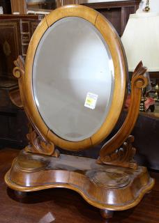 Appraisal: American Victorian shaving mirror American Victorian shaving mirror having an