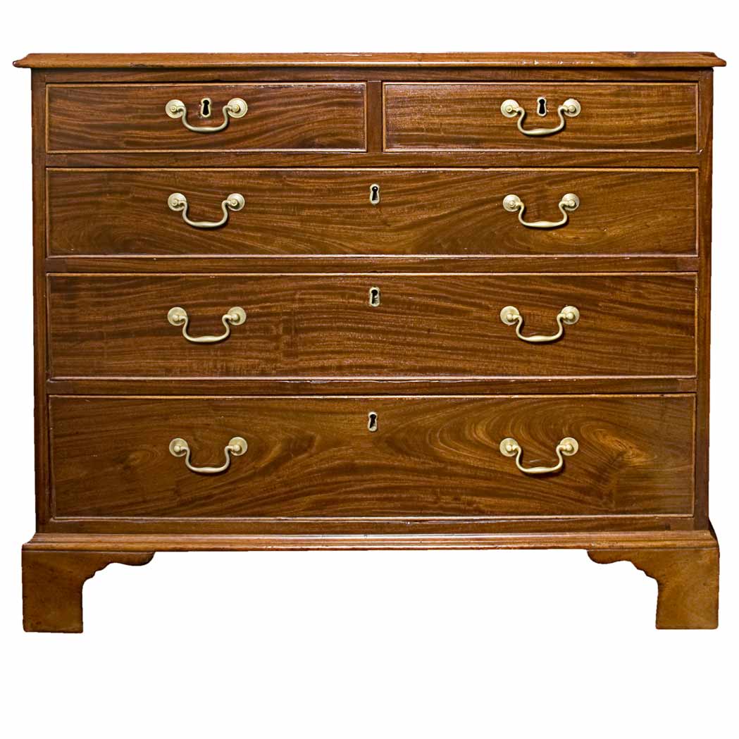 Appraisal: George III Mahogany Chest of Drawers Late th century The