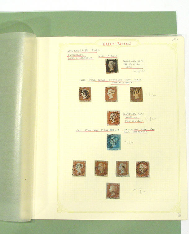 Appraisal: Collection of mainly used Victorian British postage stamps -