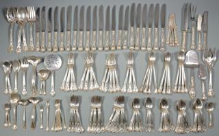 Appraisal: Gorham Chantilly Sterling Flatware set pcs Large Gorham Chantilly sterling