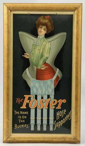 Appraisal: Celluloid over Cardboard The Foster Hose Sign Description Nice color