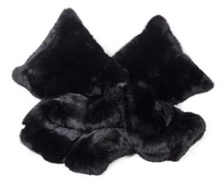 Appraisal: A Fox Fur Throw and a Pair of Fox Fur