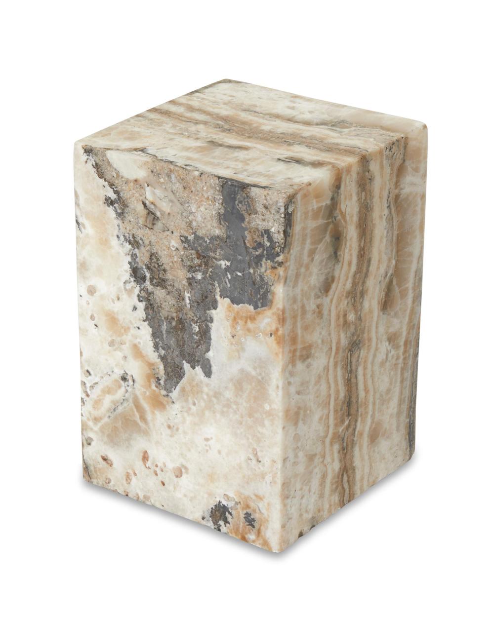 Appraisal: A stone side table by Martyn Lawrence Bullard st Century