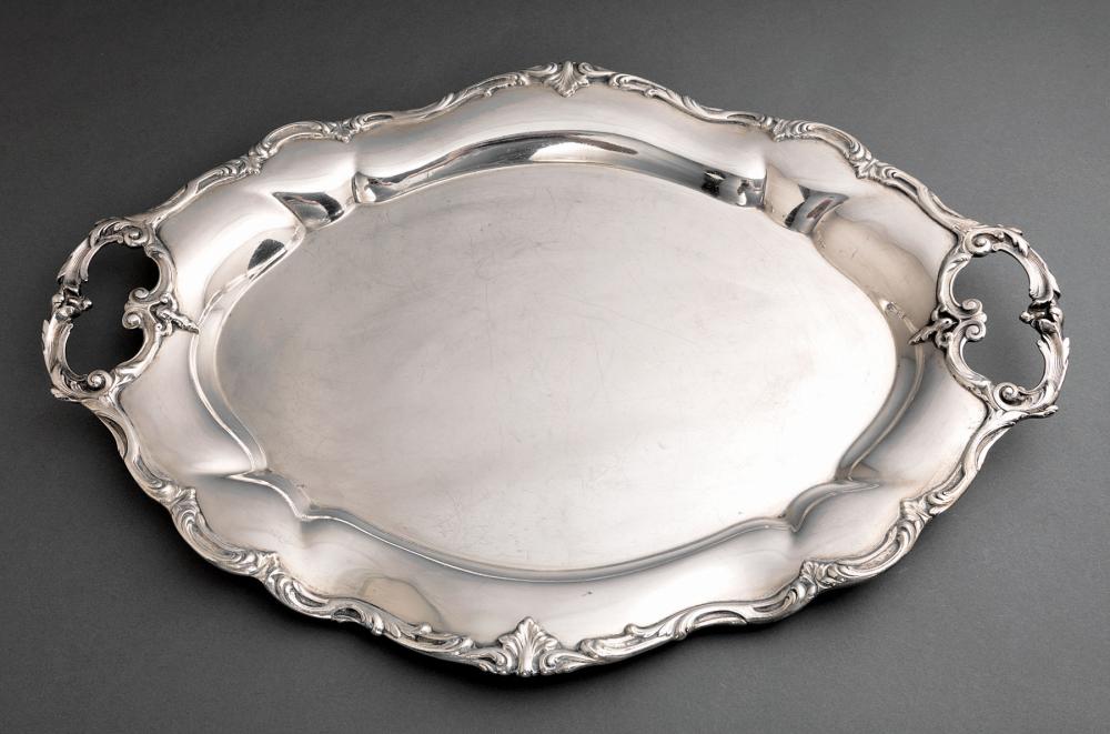 Appraisal: Reed Barton Hampton Court Sterling Silver Demitasse Tray date code