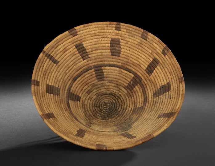 Appraisal: Apache Coiled Tray early th century of flaring form with