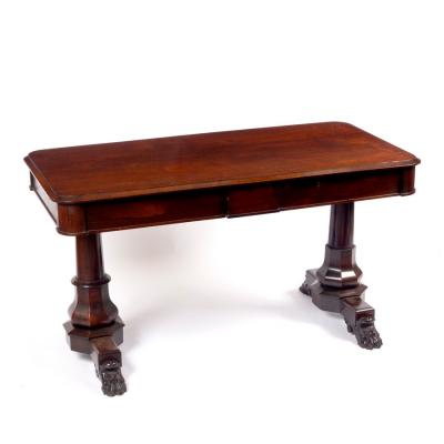 Appraisal: A Regency rosewood centre table the rounded rectangular top with