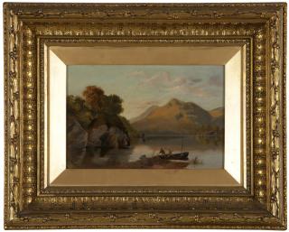 Appraisal: th Century American School River scene signed lower left F