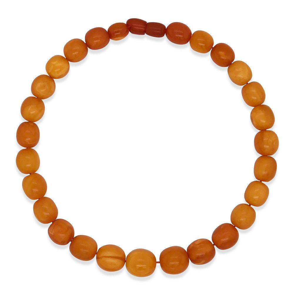 Appraisal: SET OF FOUR AMBER BEADED NECKLACES SET OF FOUR AMBER