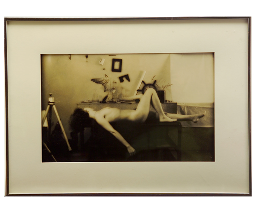 Appraisal: Gintautas Stulgaitis Untitled Reclining Nude silver gelatin emulsion print -