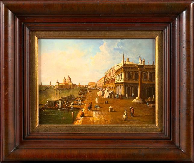 Appraisal: Italian School st Century Piazza San Marco Venice oil on